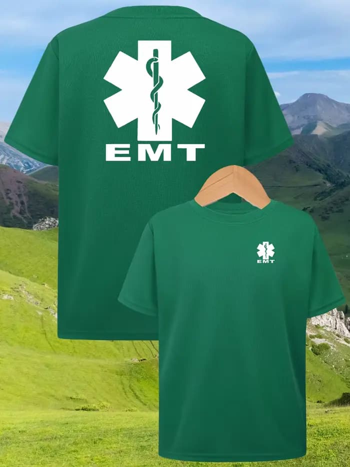 T-shirt à col rond pour homme, haut à manches courtes, imprimé, tendance, décontracté, polyvalent, respirant, style minimaliste, manches courtes