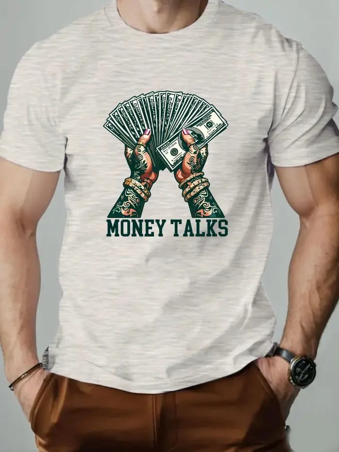 T-shirt col rond pour hommes