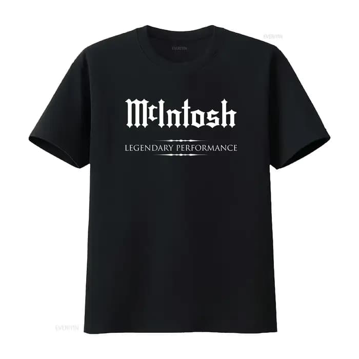 McIntosh Amplifiers T-shirt pour homme, style américain vintage, délavé, polyvalent, pour un usage q