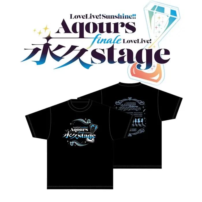 AmourLive! Sunshine série T-shirt hommes femmes vêtements été hauts noir à manches courtes