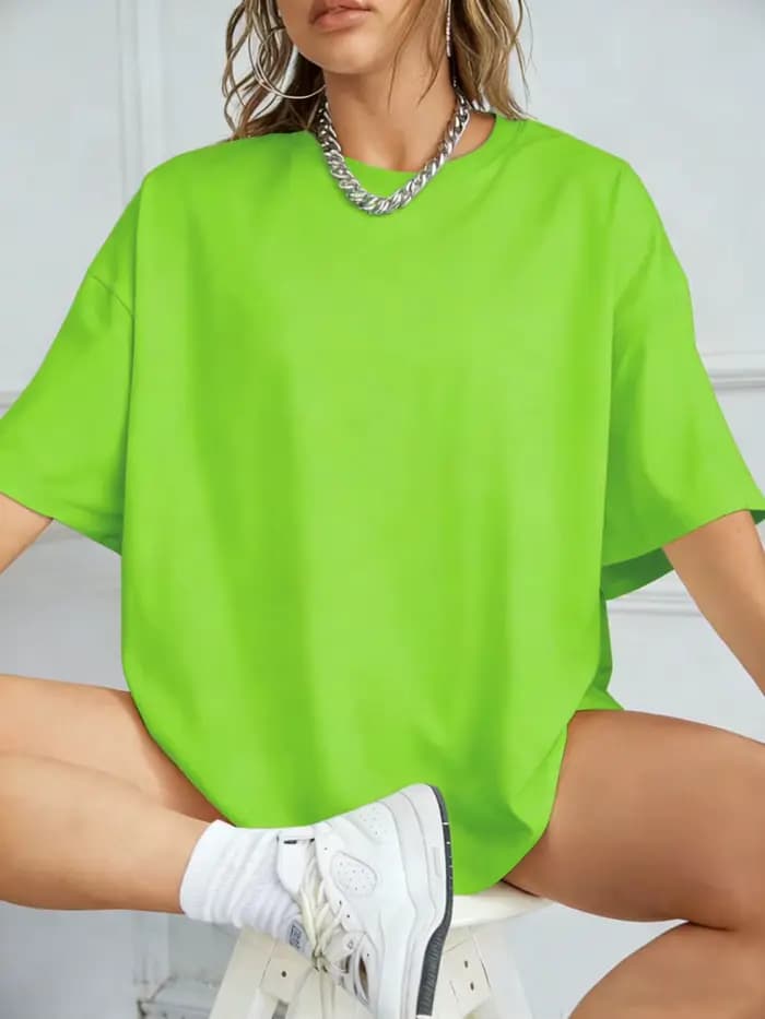 T-shirt unisexe décontracté à manches courtes en coton 100% pour femme