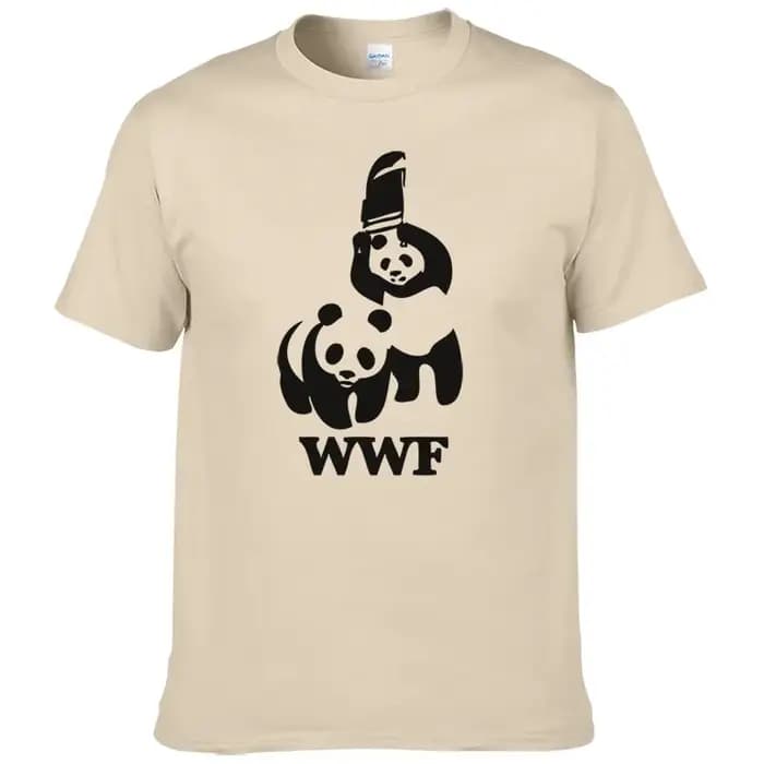 Panda comédie à manches courtes Cool Camiseta T-shirt hommes