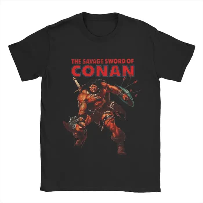 Conan le barbare T-Shirt été film nouveauté t-shirts Couple coton col rond Plus vêtements à manches