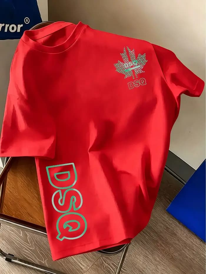 T-shirt de mode urbaine pour homme, un t-shirt à manches courtes à col rond, doux et respirant, adap