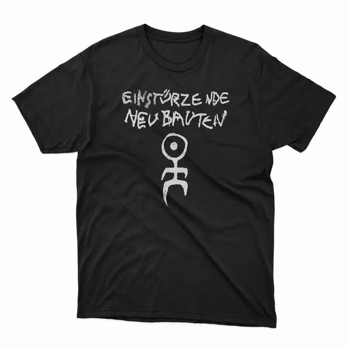 Einsturzende Neubauten Logo t-shirt à lancer gris Teho Teardo Blixa Bargeld bobine foetus Deutsch Amerikanische Freundschaft