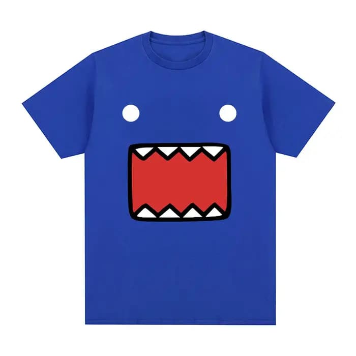 Domo Kun poupée visage graphique T-Shirts hommes femmes coton