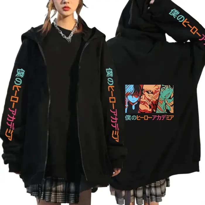 Anime vêtements mon héros académique Shoto Todoroki Bakugou Deku graphique
