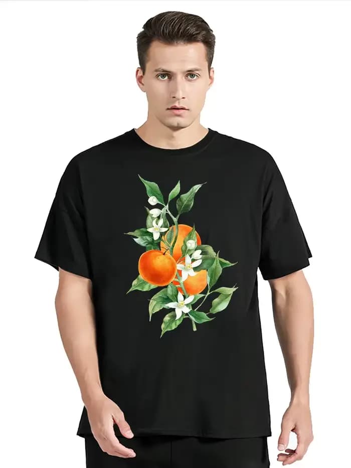 T-shirt à col rond unisexe