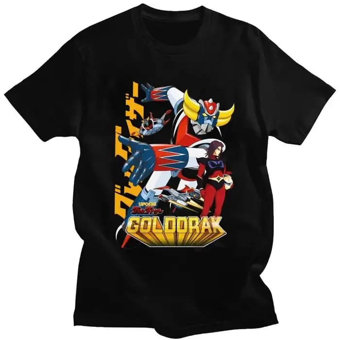 Personnalisé classique Goldrake UFO Robot Grendizer t-shirts hommes Goldorak Anime T-shirt Streetwea