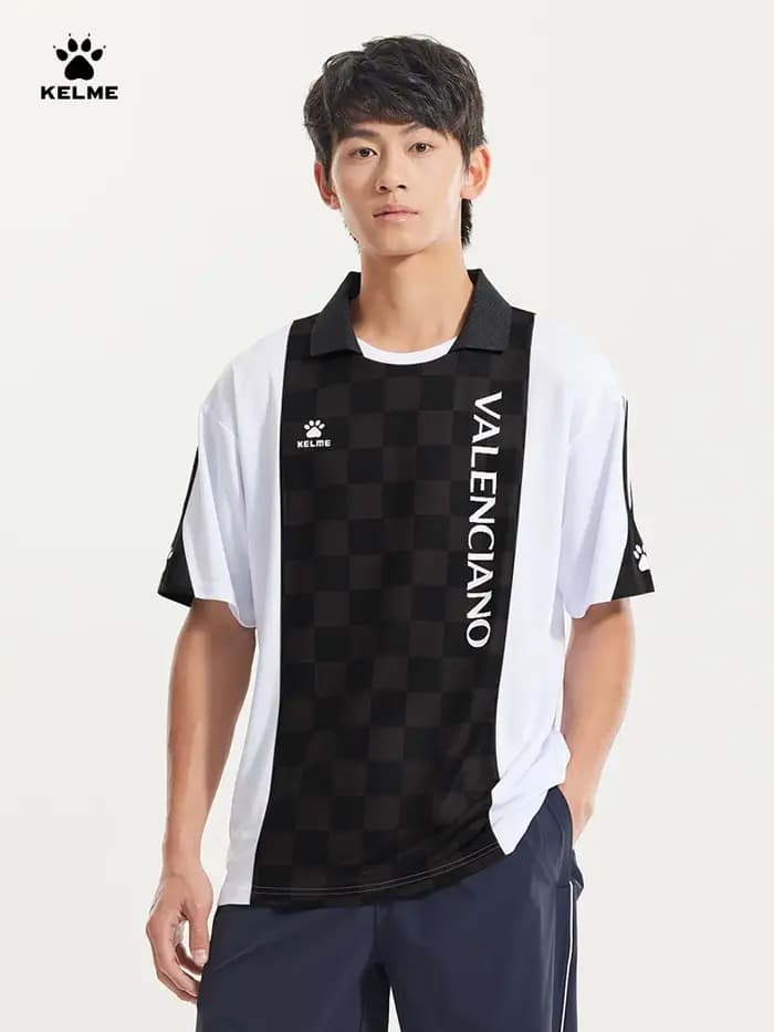 KELcloser-T-Shirt de Football Rétro Tendance pour Homme