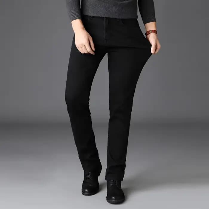 Printemps automne hommes classique marque de mode jean Homme