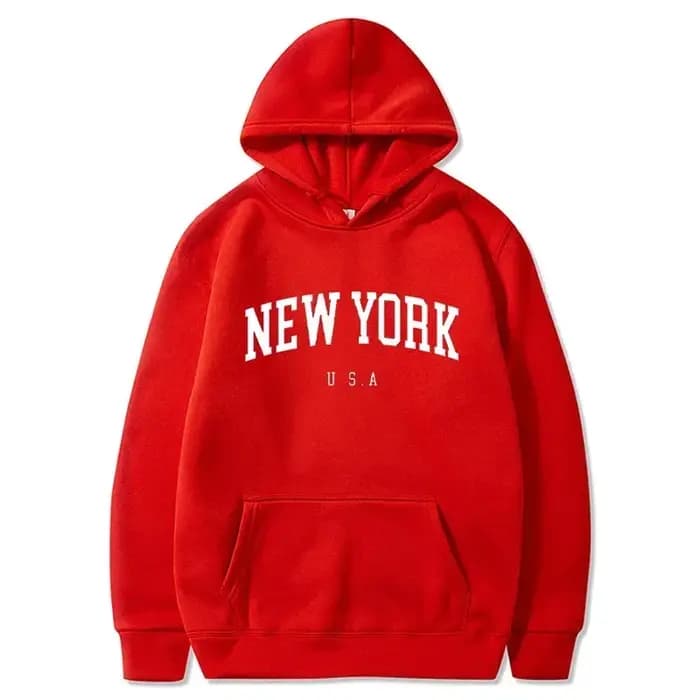 Hommes femmes New York états-unis ville sweats à capuche mode lettre imprimé graphique sweats ample décontracté Harajuku pull à capuche vêtements de sport