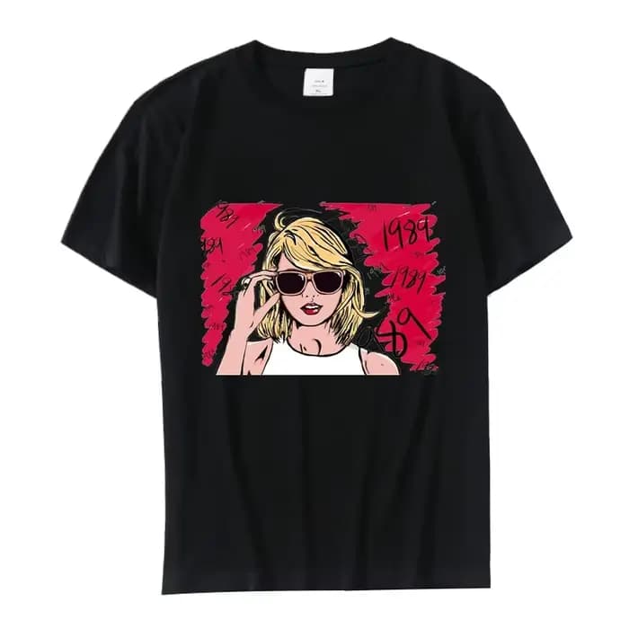 T-Shirt femme 1989 femmes vêtements coton été mode lettre imprimer hauts t-shirts Swift Fans périphérique