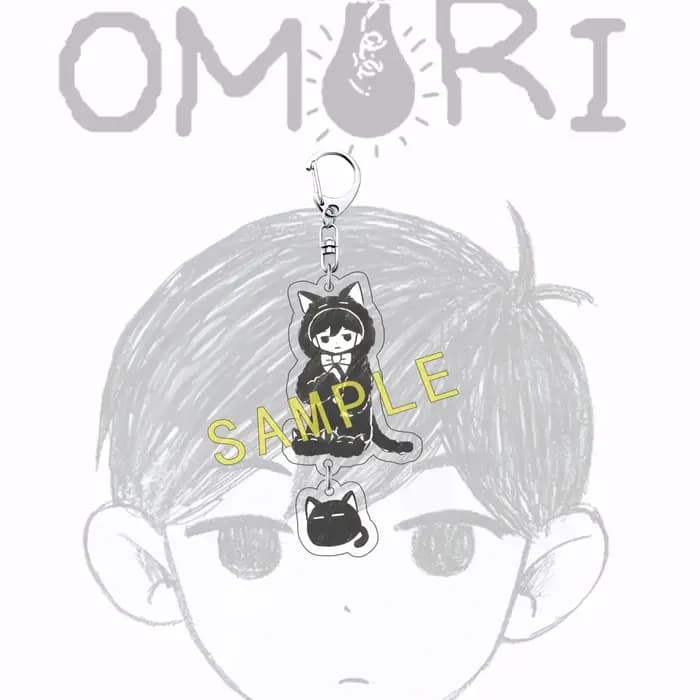 Pendentif en acrylique Anime OMORI 6CM, décoration pour clés de voiture, breloque pour sac à dos, ca