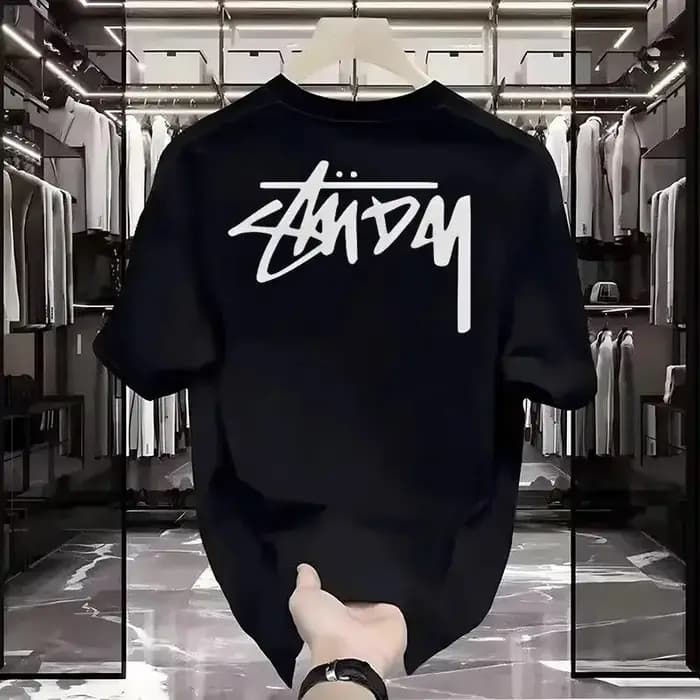 T-shirt décontracté de marque tendance avec logo graffiti amusant