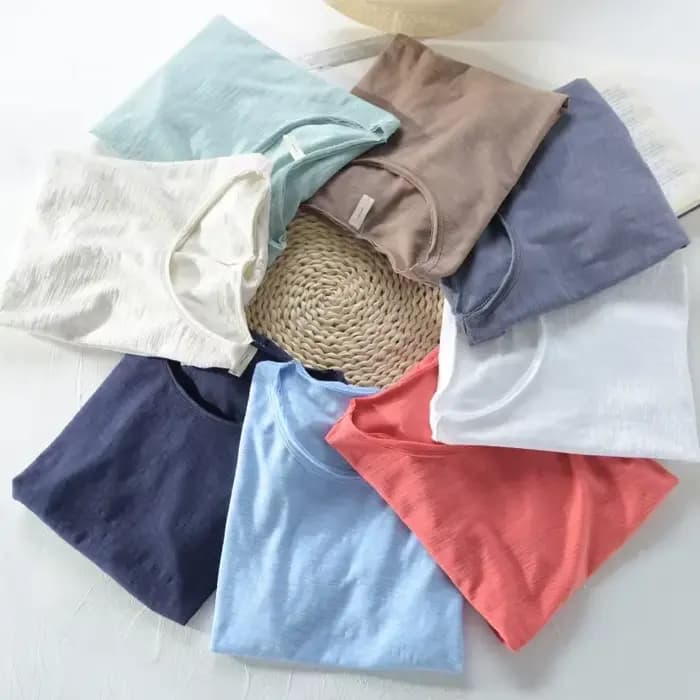 T-Shirt rétro à bords bruts pour hommes