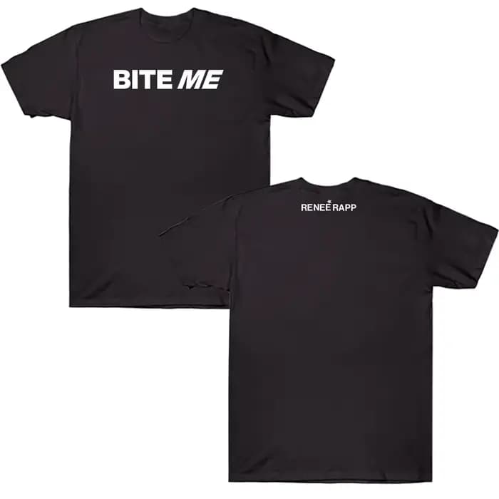 Reneé Rapp chanteur Album impression t-shirts Bite Me T-shirt coton doux unisexe Streetwear à manche