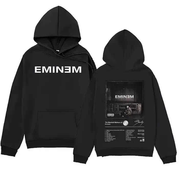 Eminem Merch Rap musique sweat à capuche hommes femmes Album graphique imprimé Streetwear unisexe chaud hiver