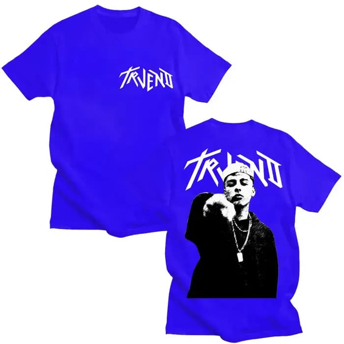Rappeur Trueno Album Tour 2025 graphique t-shirt hommes mode Hip Hop rétro à manches courtes coton surdimensionné T-shirts homme Streetwear