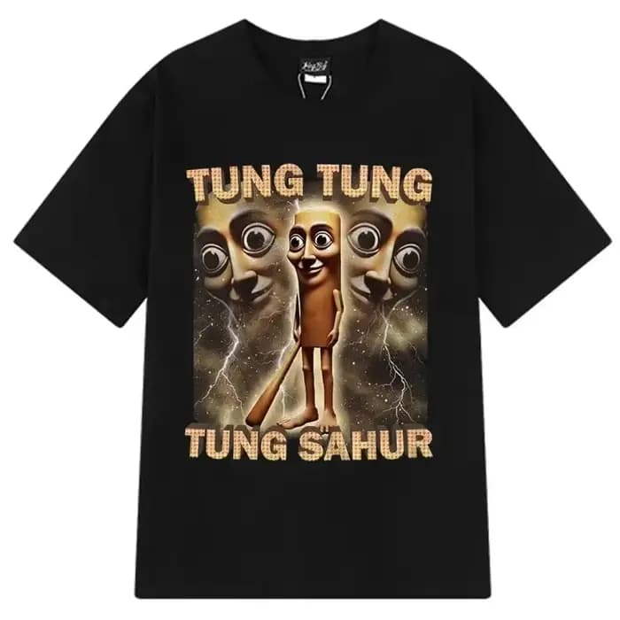 Tung Sahur T-shirt imprimé graphique pour hommes