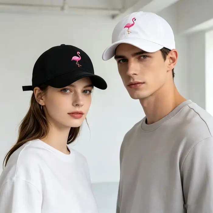 Casquettes de Baseball flamant rose brodées d'animaux pour hommes et femmes