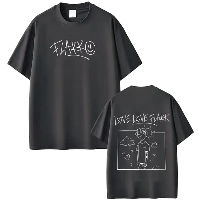 T-shirt imprimé du tour de l'album 2026 du rappeur RELS B Love