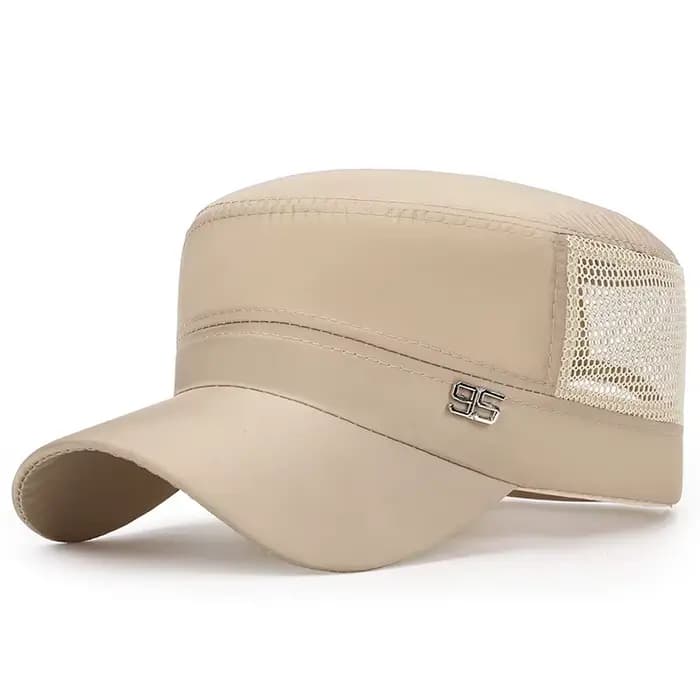 Casquette militaire plate pour hommes