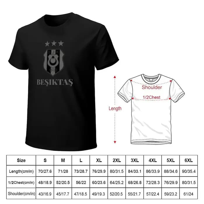 Besiktas - Be?ikta? Istanbul 1903 T-Shirt Chemise décontractée à manches courtes tendance