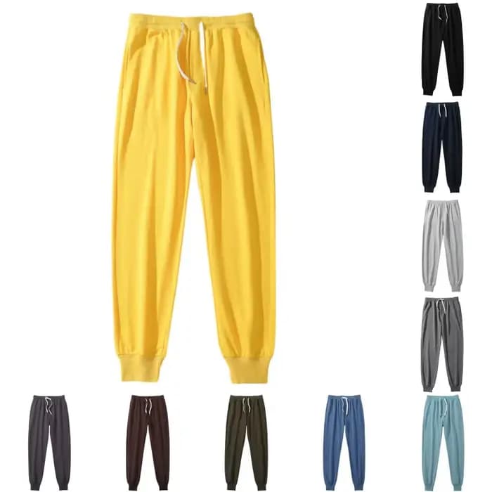 Pantalon de Jogging décontracté en coton doux pour hommes