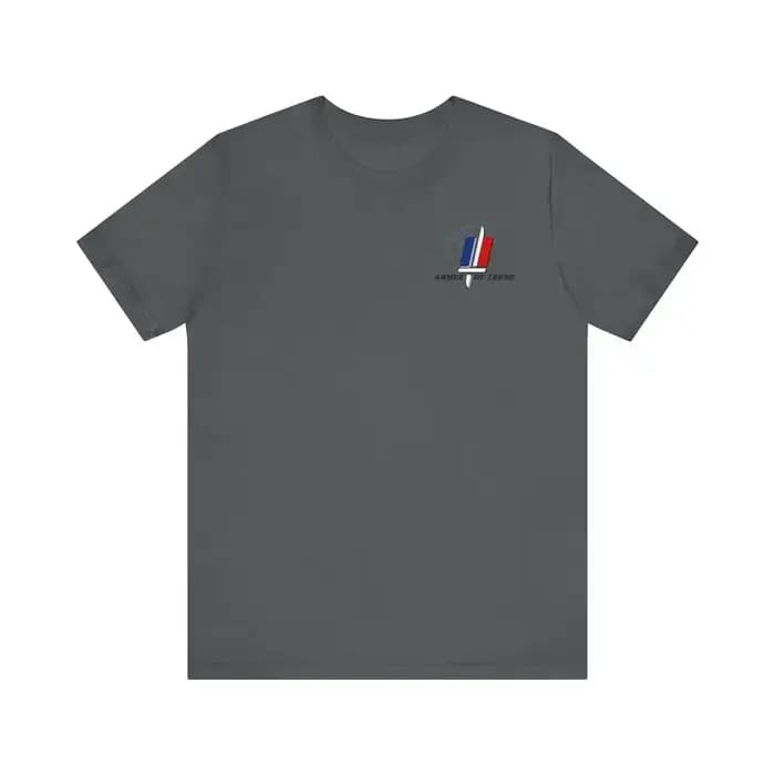 T-shirt Manches Courtes 100% Coton, Décontracté, Armée Française, Terre