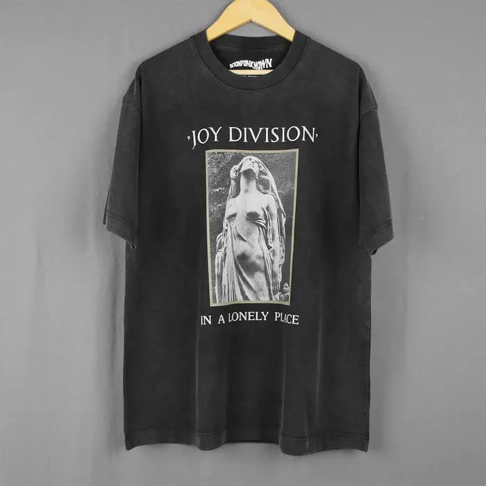 T-shirt Joy Division In A Lonely Place Song Vintage Post Punk Band Merch pour hommes