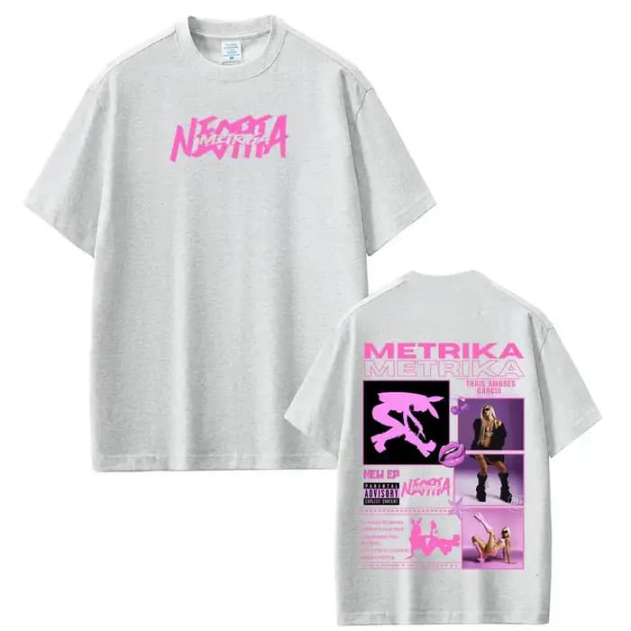 T-shirt tendance esthétique unisexe Singer Metrika Album Tour 2026 – T-shirt décontracté en pur coto