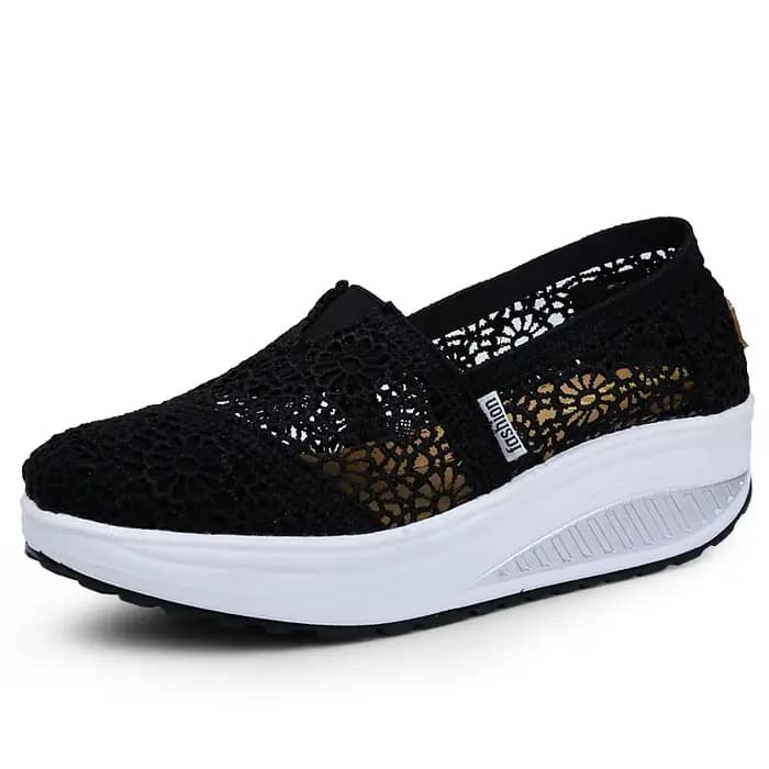 BeckyWalk-Chaussures décontractées en toile pour femmes