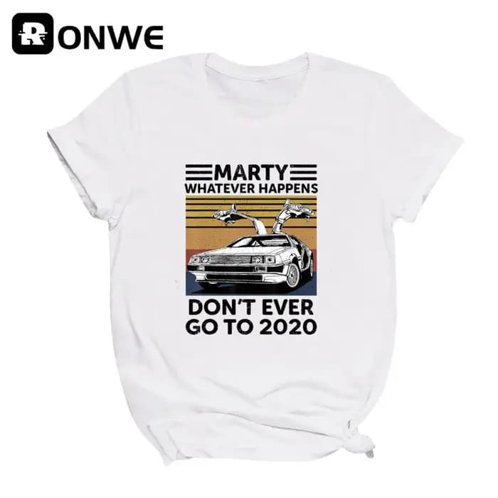 T-shirt graphique humoristique à col rond pour femmes