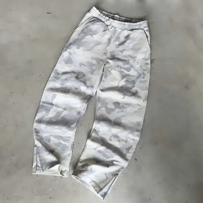 Ensemble deux pièces camouflage gris pour homme