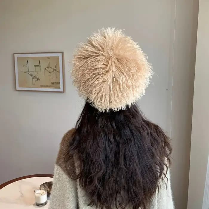 Casquette de Baseball avec perruque bouclée et moelleuse pour femmes et hommes