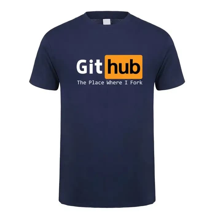 Github t-shirt été hommes drôle
