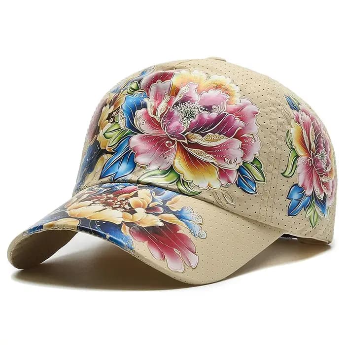 Marque hommes femmes casquette de Baseball florale été décontracté coton fleur cravate colorant casquettes de relance Hip Hop rue chapeaux