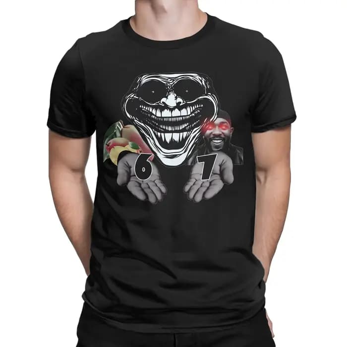 T-shirt graphique Trollface Meme pour hommes