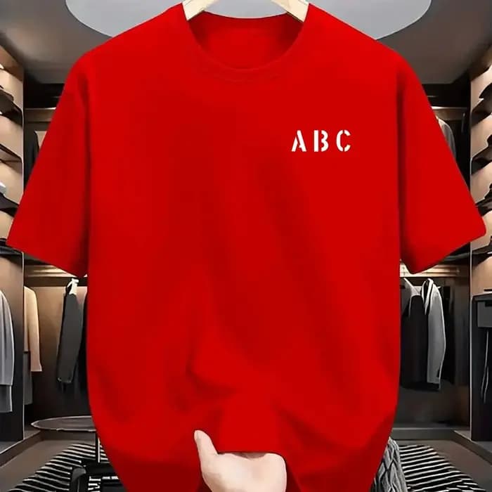 T-shirt léger et respirant à manches courtes pour homme - Haut décontracté d'été à col rond