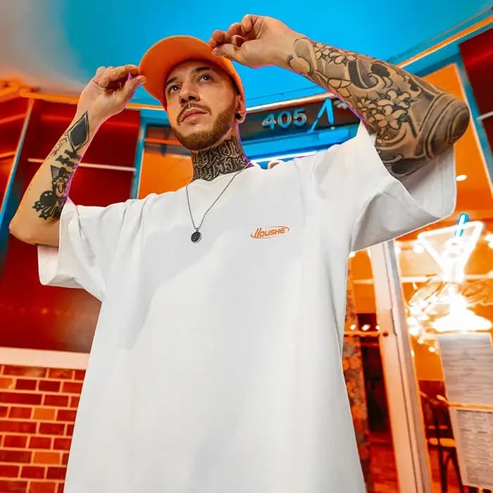 T-shirts amples à manches courtes pour hommes de marques de streetwear hip-hop