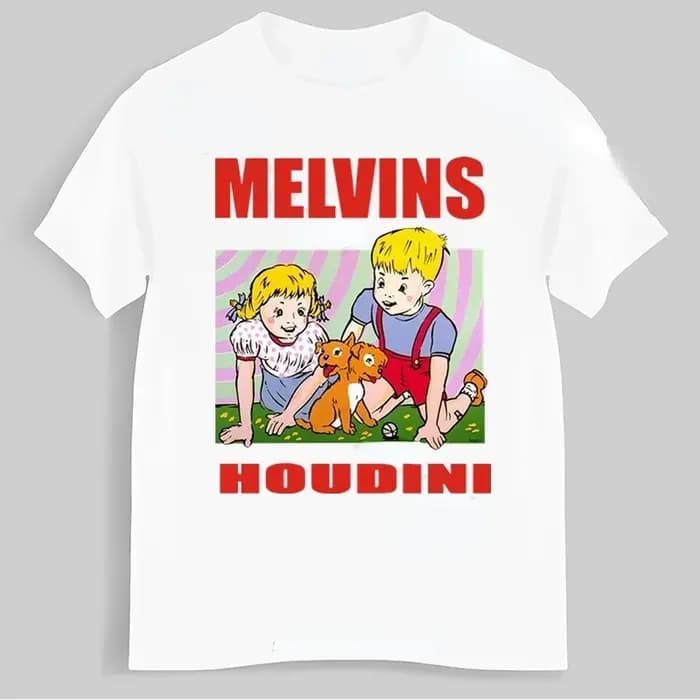 T-shirt rétro Melvins Houdini Sludge Metal SthbRock pour hommes et femmes