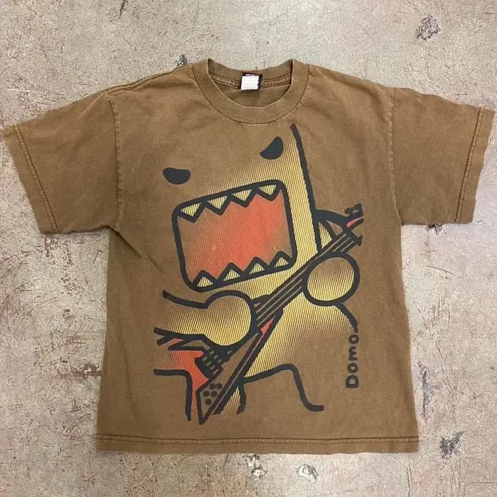 Kawaii surdimensionné été tendance drôle T-shirts imprimé polyvalent Couple coton Y2k décontracté hauts amples nouveau Simple rétro t-shirt