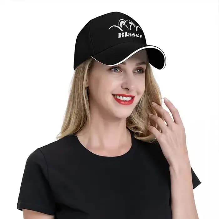 Casquette de baseball Blaser Ram Logo noire avec broderie blanche