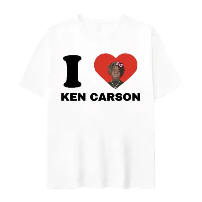 Ken Carson j'aime imprimé graphique t-shirts hommes femmes coton haut tendance manches T-shirt surdimensionné Harajuku