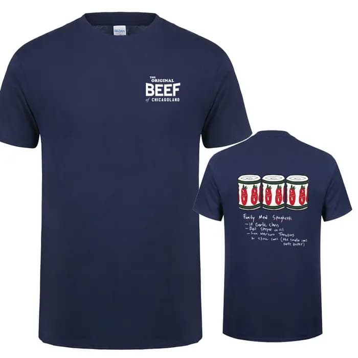 The Bear TV Show The Original Beef of Chicagoland T Shirt Men Casual Tee Tshirts Summer Short Sleeve Cotton Man Y-LH-183