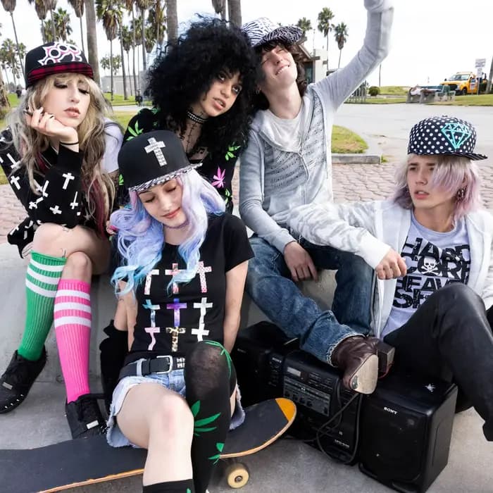 Emo 90s Vintage vêtements pour femmes Trashy Y2k 2000s hauts femme T-shirts Anime fille