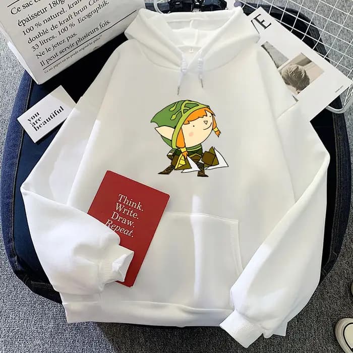 Sweats à capuche à manches longues pour hommes et femmes, Streetwear de dessin animé Kawaii, Sweats