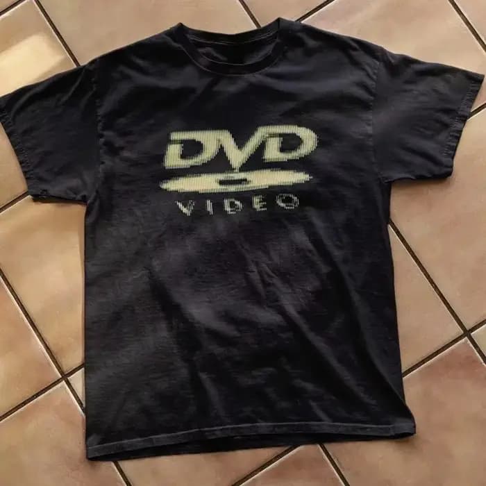 Nouveau T-shirt DVD 2026 – Imprimés lettres DVD et vidéo rétro pour homme