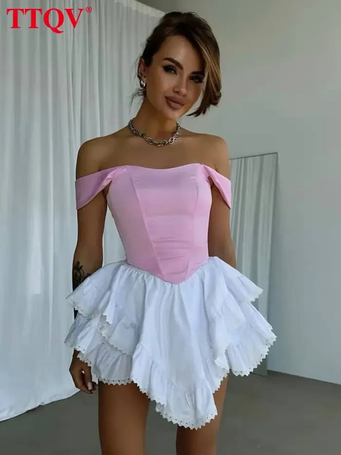 TTQV – short blanc ample pour femmes